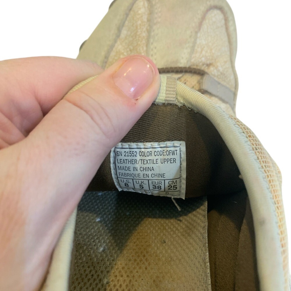 Skechers Womens Slip On Sneakers Taupe Mesh Leather Comfort 8 Sporty Casual - Picture 8 of 8
